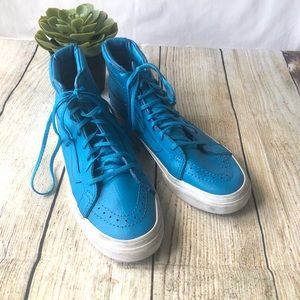 Vans Sk8-Hi Slim Neon Leather High-Top Women 6